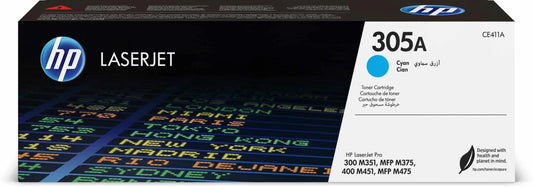 HP 305A Cyan – Toner HP LaserJet d’origine (CE411A) Connecto.ma
