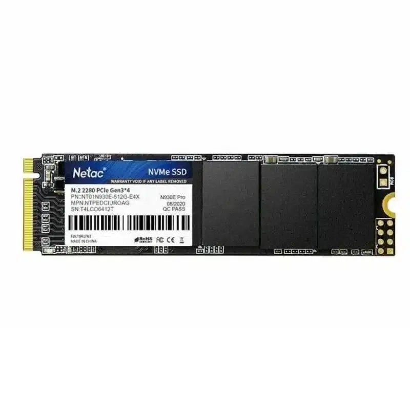 Disque dur interne SSD Netac N930E Pro M.2 2280 PCIe Gen 3×4 NVMe 1 To (NT01N930E-001T-E4X) Connecto.ma