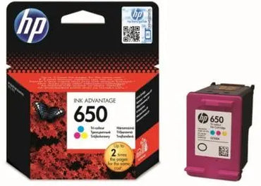 HP 650 cartouche d’encre trois couleurs Advantage authentique Hewlett Packard
