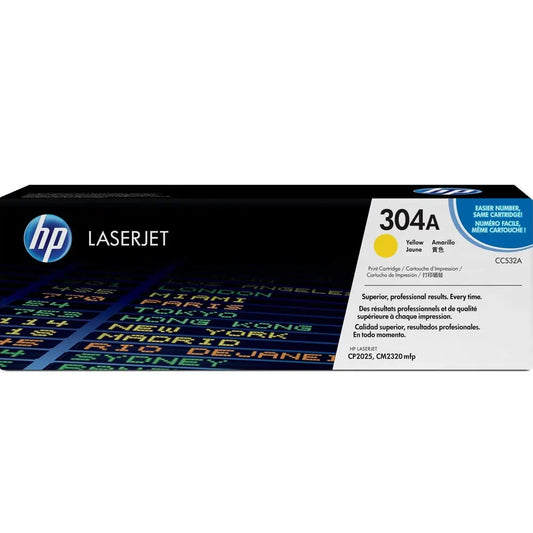 HP 304A Jaune – Toner HP LaserJet d’origine — Connecto.ma