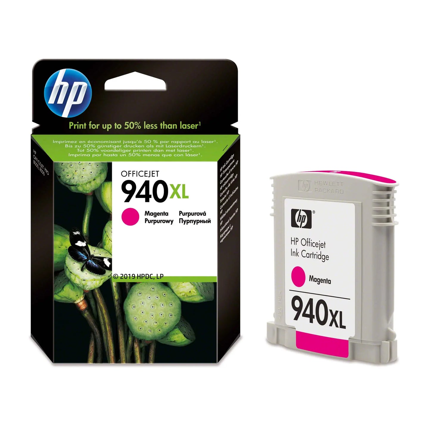 HP 940XL Magenta – Cartouche d’encre grande capacité HP d’origine (C4908AE) Connecto.ma