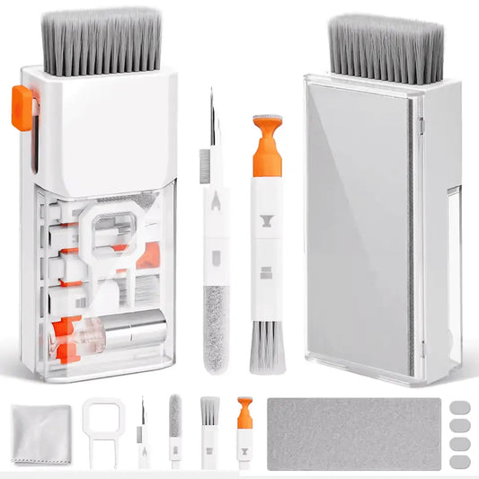 Kit de Nettoyage Électronique 10-en-1 – Entretien Complet pour Écrans, Claviers, Objectifs et Écouteurs Connecto.ma