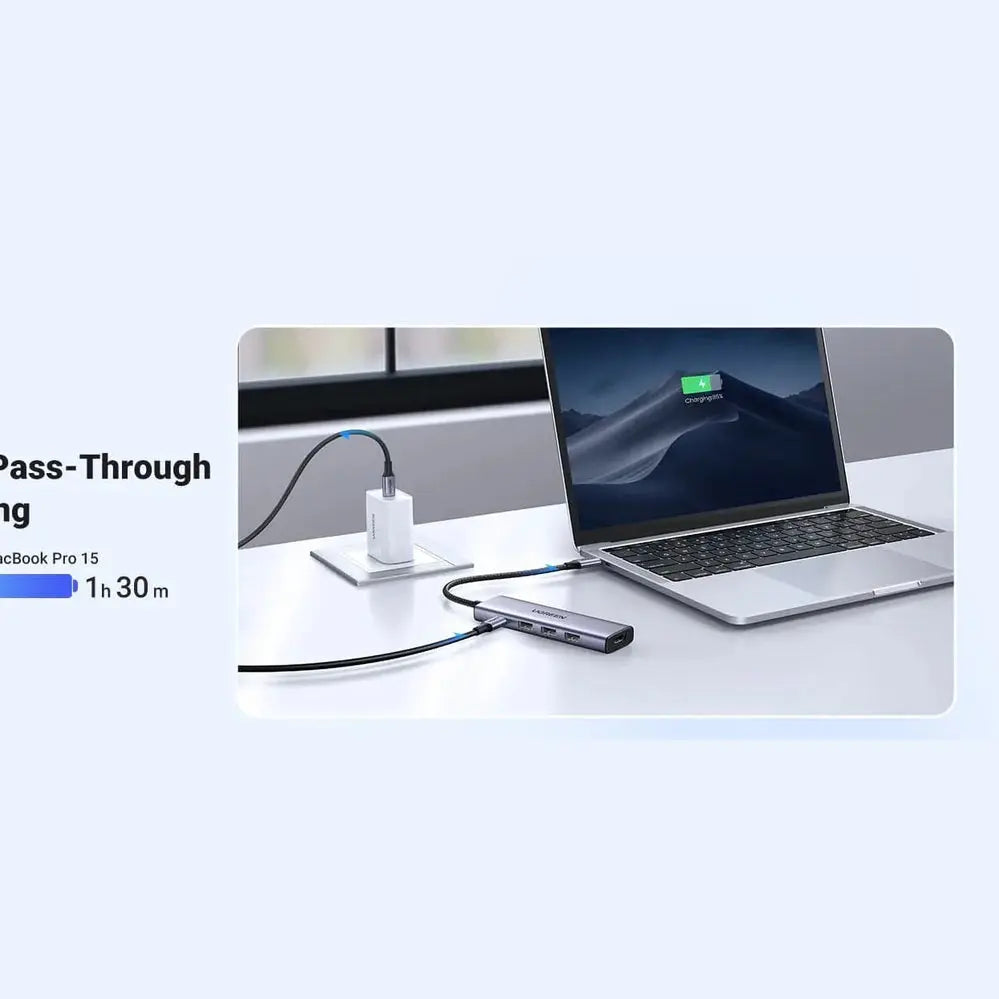 Ugreen 5-in-1 USB-C Hub Adapter (15596) UGREENMaroc | Connecto.ma