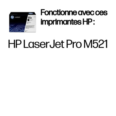 HP 55A Noir – Toner HP LaserJet d’origine — vue 2 — Connecto.ma