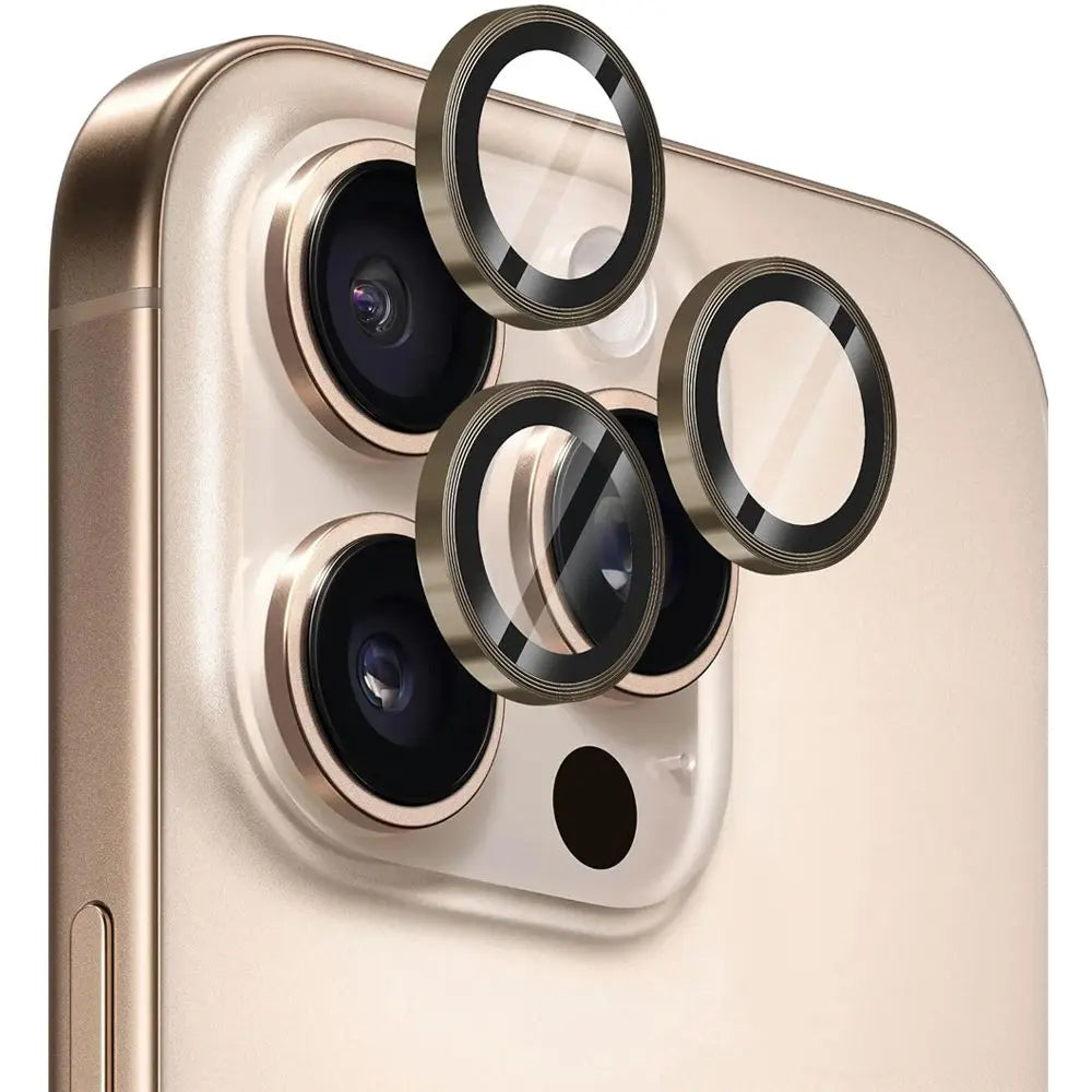 OKMUCH Protecteur d’Objectif d’Appareil Photo en Verre Trempé pour iPhone 16 Pro Max – Desert — Connecto.ma