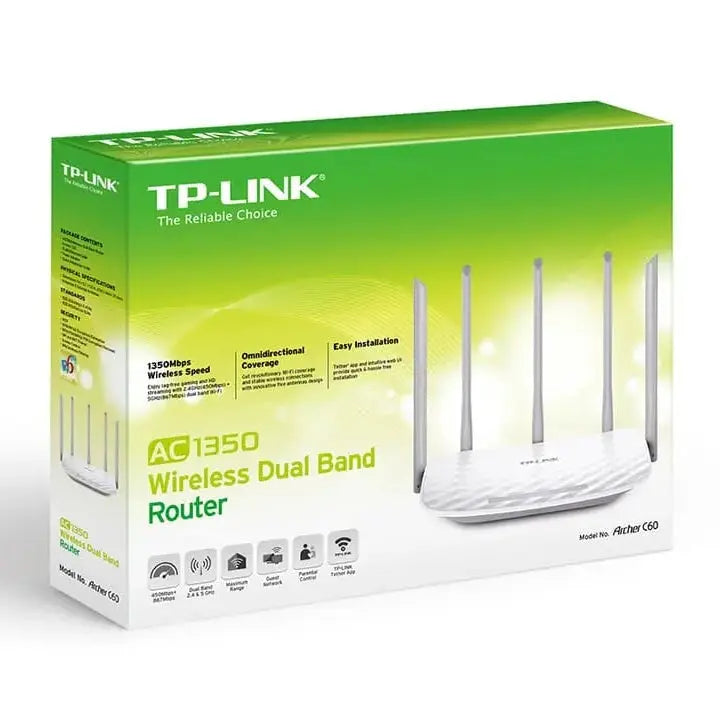 Routeur WiFi TP-LINK bi-bande AC1350 Mbps (ARCHER C60) TPLINKMaroc | Connecto.ma