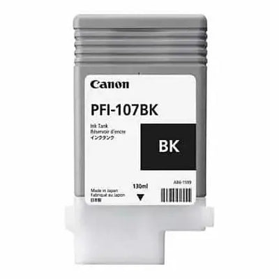 Canon PFI-107BK 130 ml – Bouteille d’encre Canon d’origine — Connecto.ma