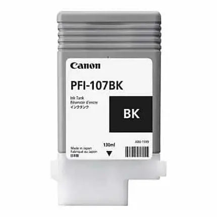 Canon PFI-107BK 130 ml – Bouteille d’encre Canon d’origine — Connecto.ma