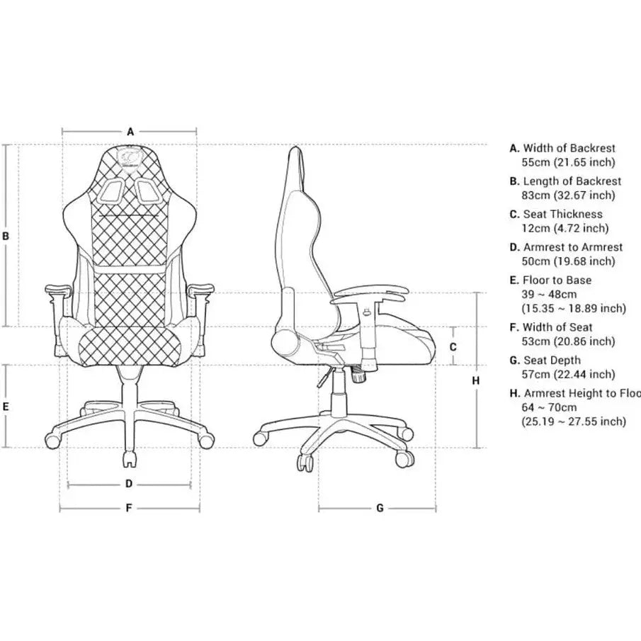 Chaise de gamer Cougar ARMOR S-Noir & Orange (COUGAR-S) COUGARMaroc | Connecto.ma