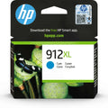 HP 912XL Cyan – Cartouche d’encre grande capacité HP d’origine (3YL81AE)