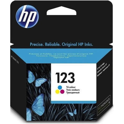 HP 123 trois couleurs – Cartouche d’encre HP d’origine — Connecto.ma