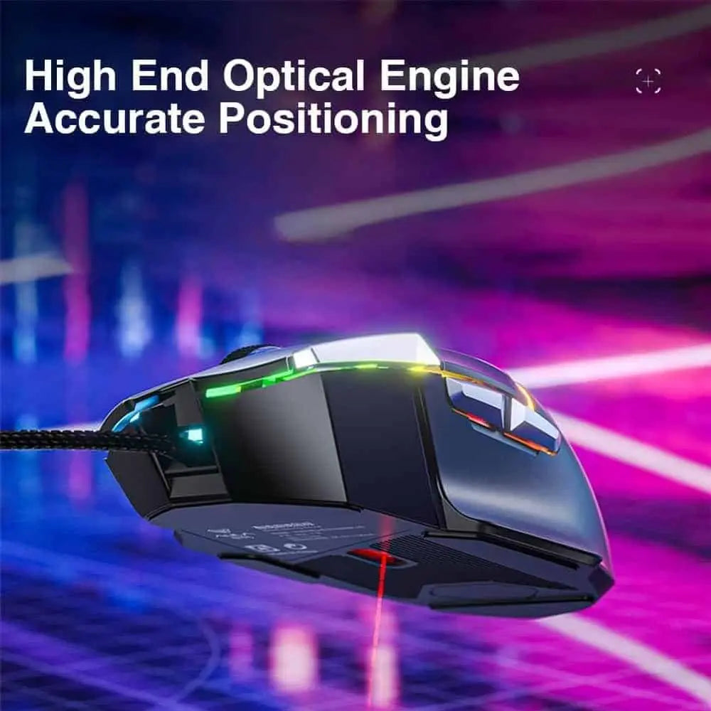 Souris Gaming Filaire AULA S12Pro+–1000Hz, 12800 DPI, 8 Boutons, Éclairage RGB AULAMaroc | Connecto.ma