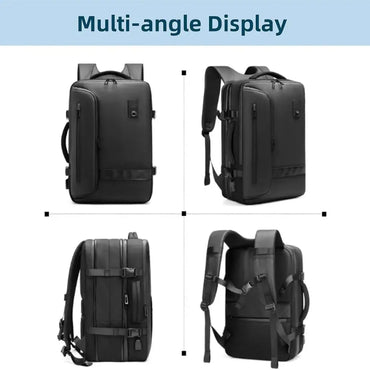 Sac à Dos de voyage sous vide Étanche RZTX–45L, Antivol, Sac Sous Vide & Ventouse Puissante — vue 2 — Connecto.ma