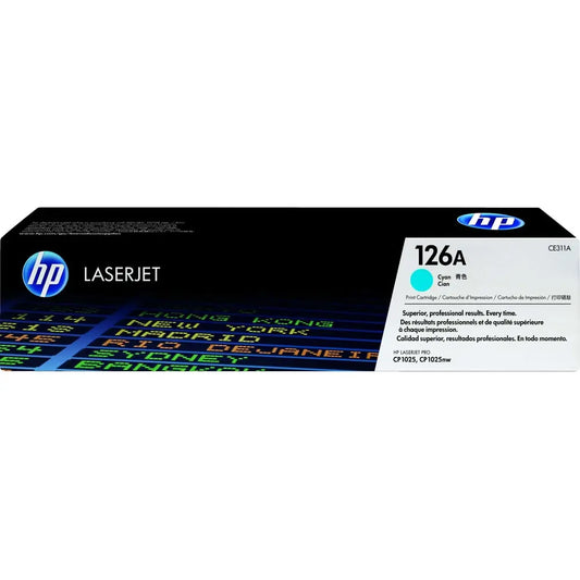 HP 126A Cyan – Toner HP LaserJet d’origine — Connecto.ma