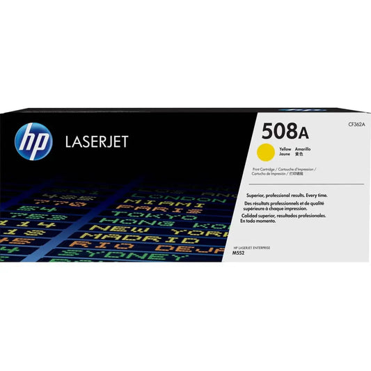 Toner HP 508A toner LaserJet authentique – Jaune — Connecto.ma