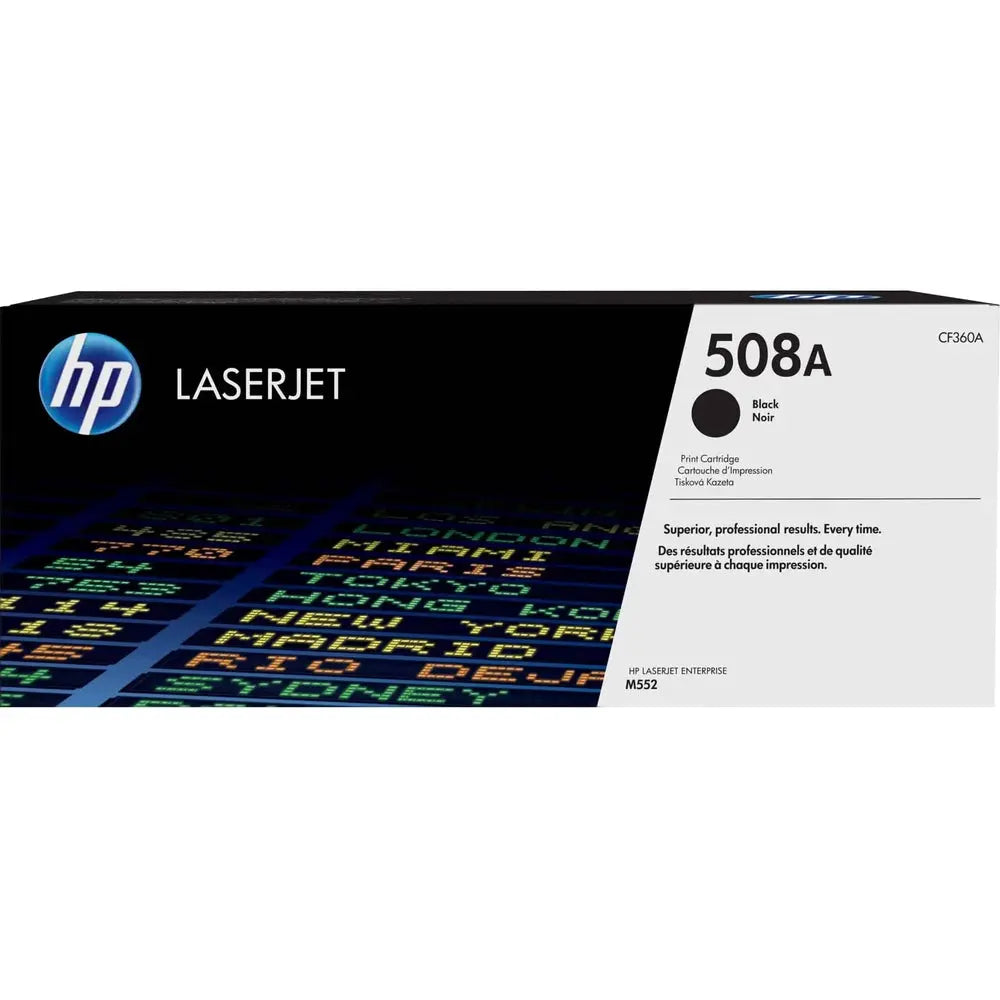 Toner HP 508A LaserJet authentique – Noir — Connecto.ma