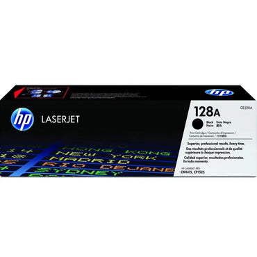 HP 128A toner LaserJet noir authentique — vue 2 — Connecto.ma