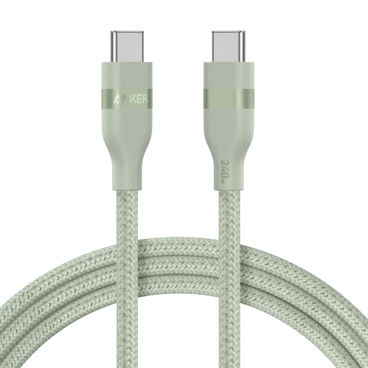 Câble Anker USB-C Tressé Écologique – Charge Rapide & Haute Compatibilité — Connecto.ma