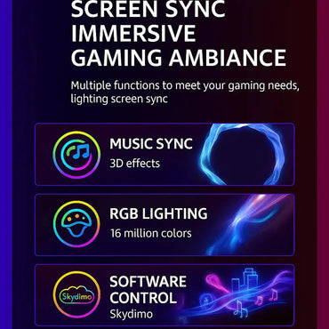 Bande Lumineuse RGB pour PC – Synchronisation Écran — vue 2 — Connecto.ma