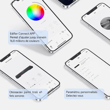 Haut-Parleur de Bureau Bluetooth Edifier M25 – Son Stéréo Haute Définition, Éclairage LED RGB Connecto.ma