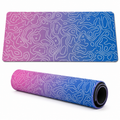Tapis de Souris XXXL Rose & Bleu Motif Topographique – Grand Tapis Gaming Antidérapant 100cm*50cm
