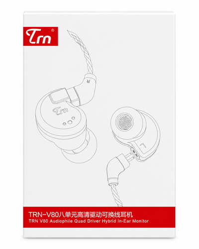 Écouteurs HiFi Linsoul TRN V80 Bleus — vue principale — Connecto.ma