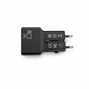 Adaptateur SANTA BARBARA 25W ports USB-C PD USB-A — voyage universel Maroc