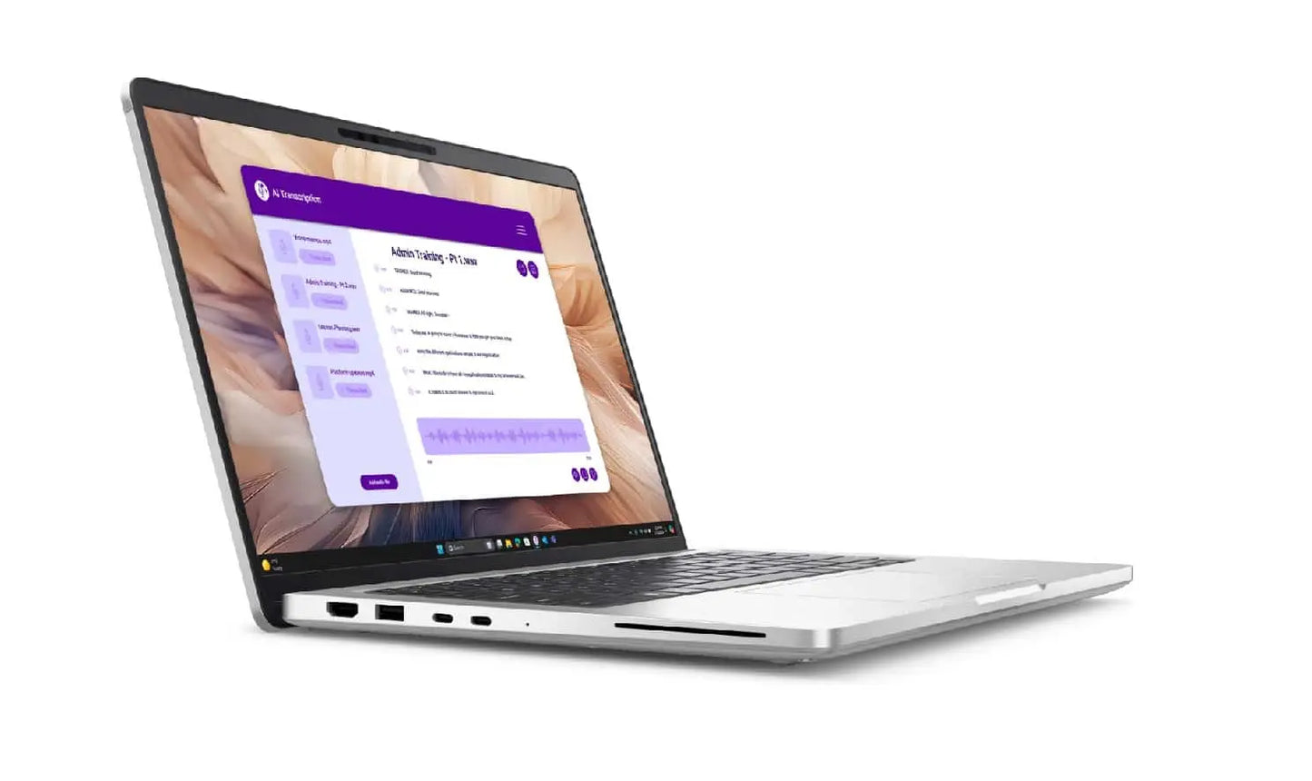 Ordinateur Portable Dell Pro 14 (DELLPRO14-U7-W) Processeur Intel® Core™ Ultra?7?255U (12 cœurs (Performance + Efficiency), jusqu’à 5,2?GHz, NPU Intel AI Boost de 12?TOPS)