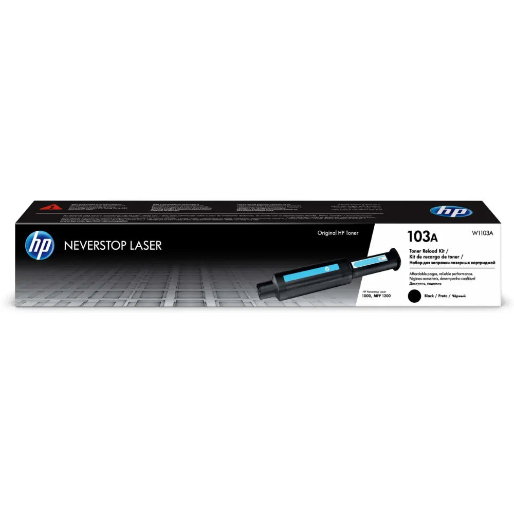 HP 103A Noir – Toner HP LaserJet d’origine Neverstop (W1103A) Connecto.ma