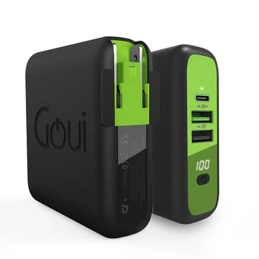 Chargeur Sans Fil +Powerbank Goui Mbala – 8000 mAh Qi + Chargeur mural — vue 2 — Connecto.ma