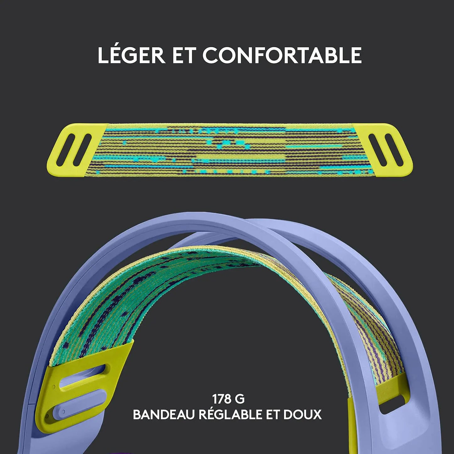 Logitech G733 Lightspeed – Lilas (5099206088719) Connecto.ma