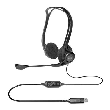 Logitech 960 Casque USB avec microphone anti-parasite – Noir (981-000100)
