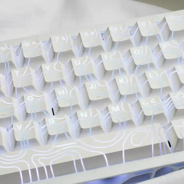 Clavier Keycaps blanc compatible RGB Connecto.ma