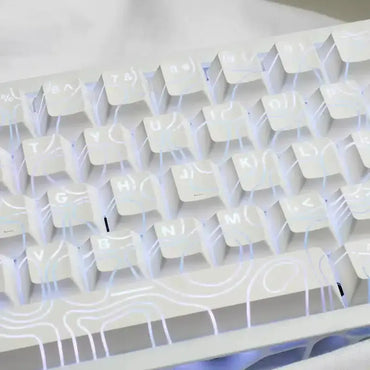 Keycaps Blancs pour Clavier – Compatibles RGB — Connecto.ma