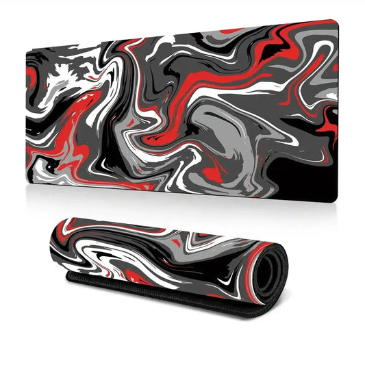 Tapis de Souris XXL 40×90 cm (Noir&Rouge) — Connecto.ma