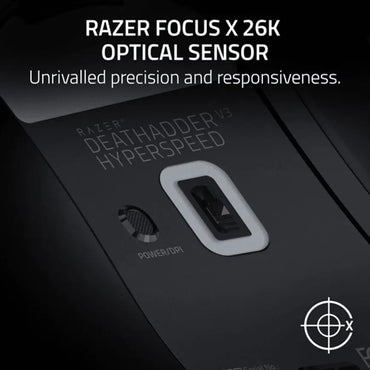 Souris Gaming Deathadder v3 Hyperspeed – Noire (8886419334552) Connecto.ma