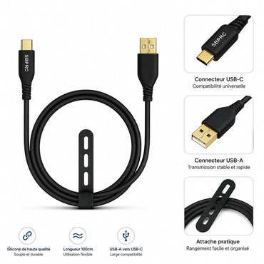 Câble de charge de données ALVA 60W USB-C vers Lightning – Santa Barbara Polo Racquet Club
