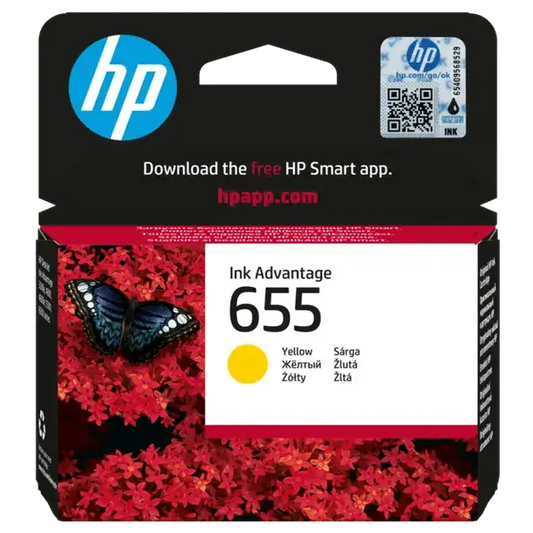 HP 655 Jaune – Cartouche d’encre HP d’origine — Connecto.ma