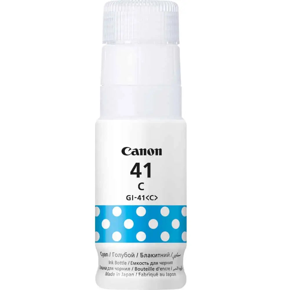 Canon GI-41C Cyan – Bouteille d’encre Canon d’origine (4543C001AA) Connecto.ma