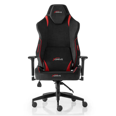 Chaise de gamer XDRIVE Anka Fabric Professionnelle Noir / Rouge–Chaise Gamer — Connecto.ma