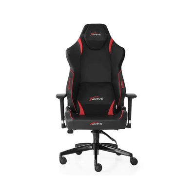 Chaise Gamer XDRIVE ANKA EN SIMILI-CUIR–Noir Rouge — Connecto.ma