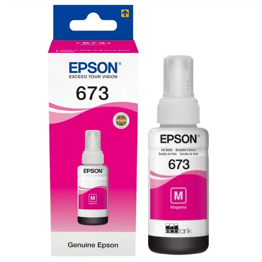 Epson 673 M (T6733) Magenta – Bouteille d’encre Epson d’origine (C13T67334A) Connecto.ma