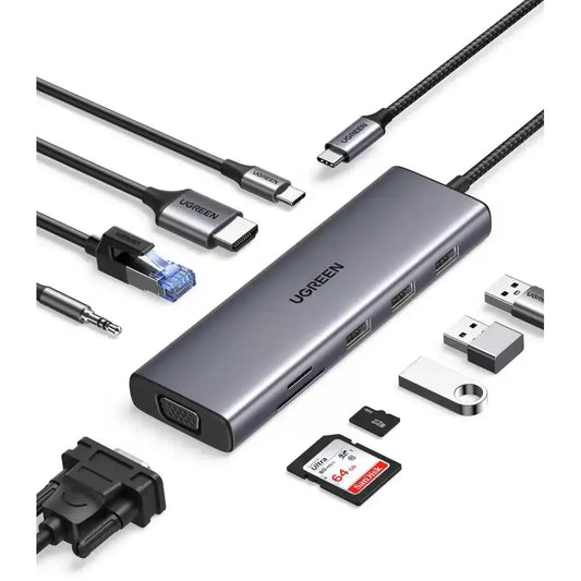 HUB UGREEN USB-C 10 EN 1 — Connecto.ma