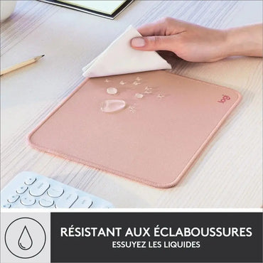 Tapis de Souris Logitech Studio Series – DARKER ROSE — vue 2 — Connecto.ma
