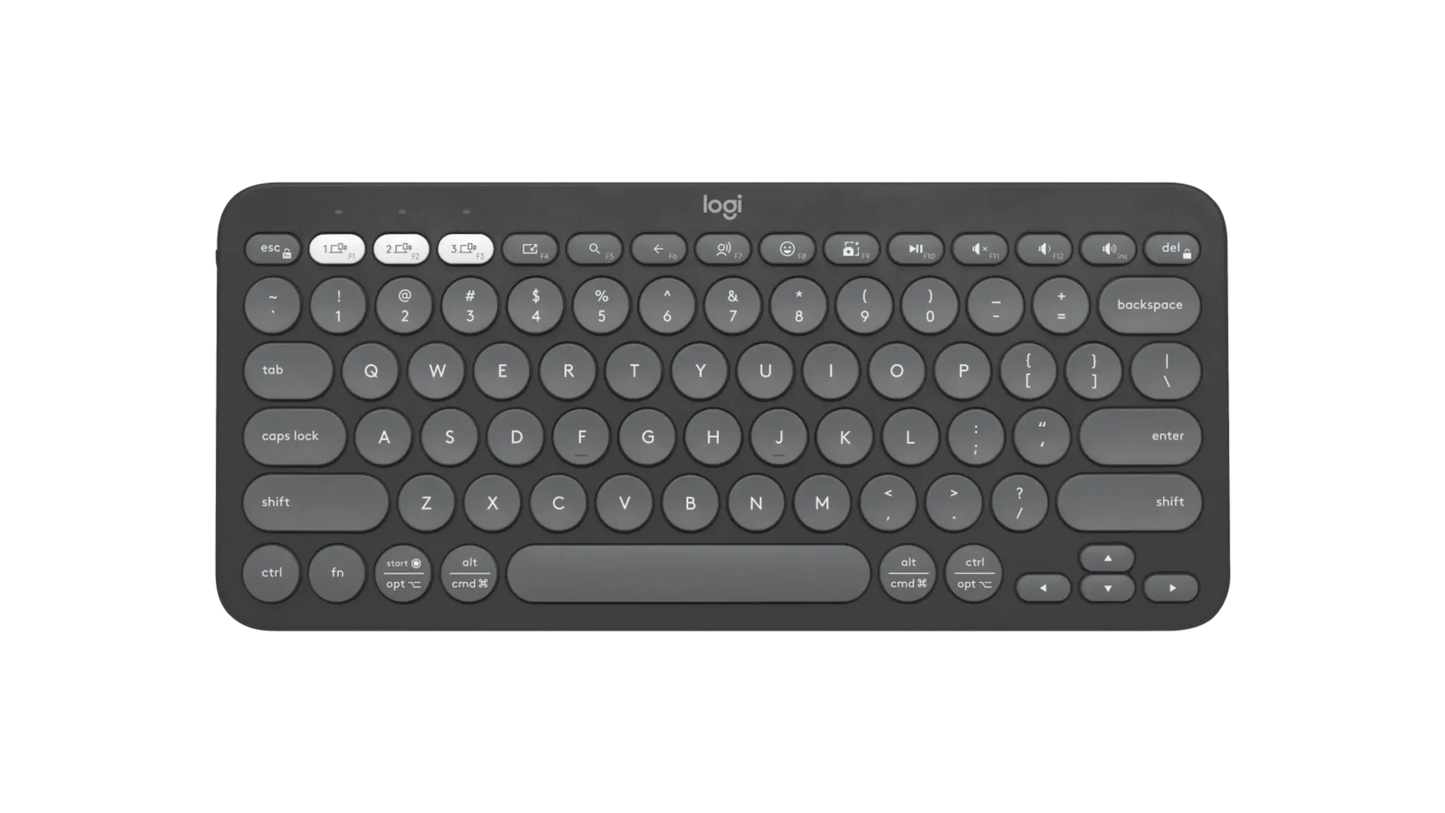 Logitech Pebble Keys 2 K380s – Mini Clavier Sans Fil Bluetooth Graphite | Connecto Connecto.ma
