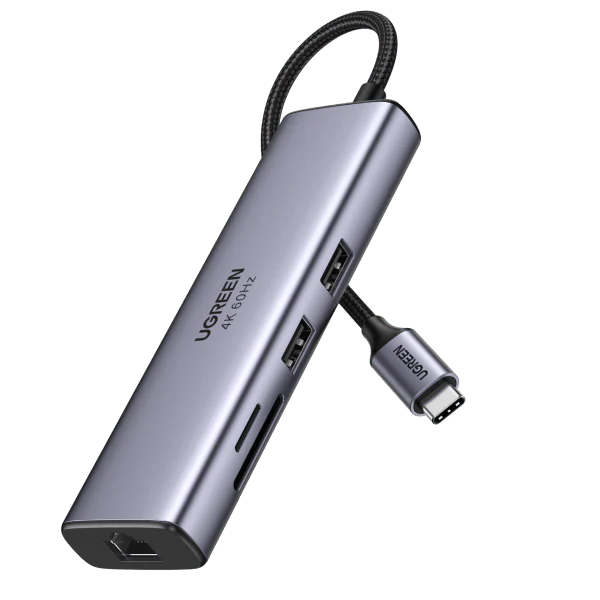 Ugreen Hub Usb C 7 En 1 Avec Hdmi 4K 60 Hz 90568 — Connecto au Maroc | Connecto.ma