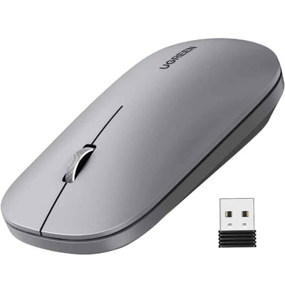 Ugreen Souris Sans Fil 24Ghz 10M Gris Clair 90373 — Connecto au Maroc | Connecto.ma