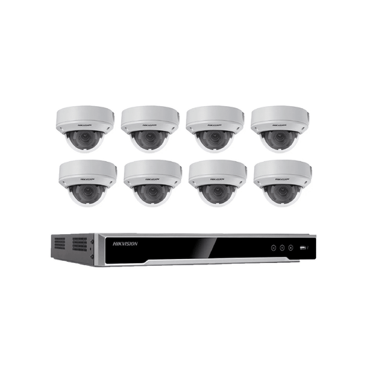 Hikvision Kit Videosurveillance 8 Cameras Domes Ir7Anmrtt1Is — Hikvision au Maroc | Connecto.ma
