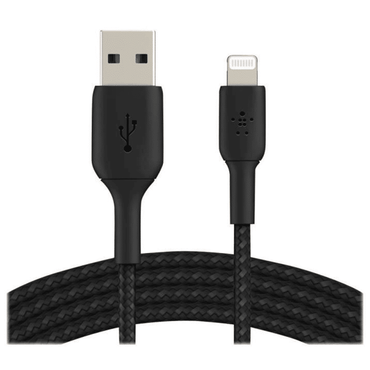 Cable Tresse Lght Usba 2M Noir Belkin — LG au Maroc | Connecto.ma