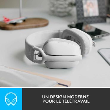 Logitech Zone Vibe 100 Casque Sans Fil Bluetooth Avec Micro Blanc 981 001213 — Logitech au Maroc | Connecto.ma